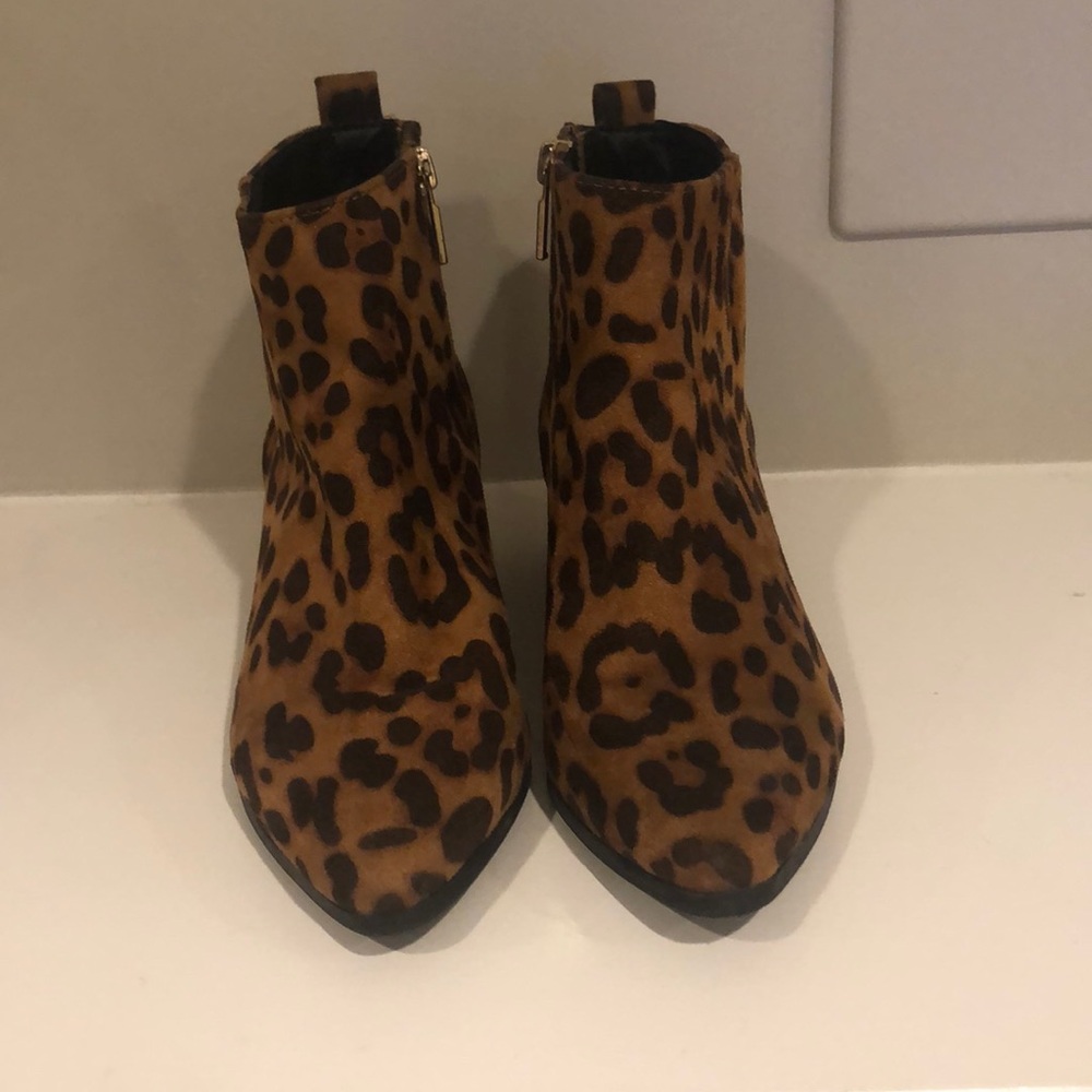 Cheetah Booties! Size 5.5. Only worn twice.